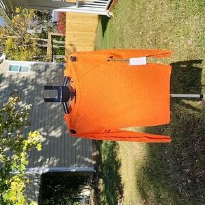 Etcetera 100% Linen Women's Sweater Size Small New Braid Sleeve Detail Crewneck